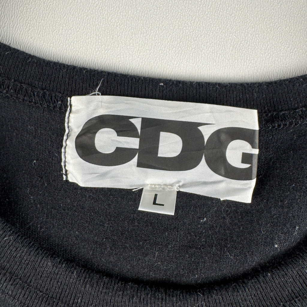 CDG Logo Black Tee (L)