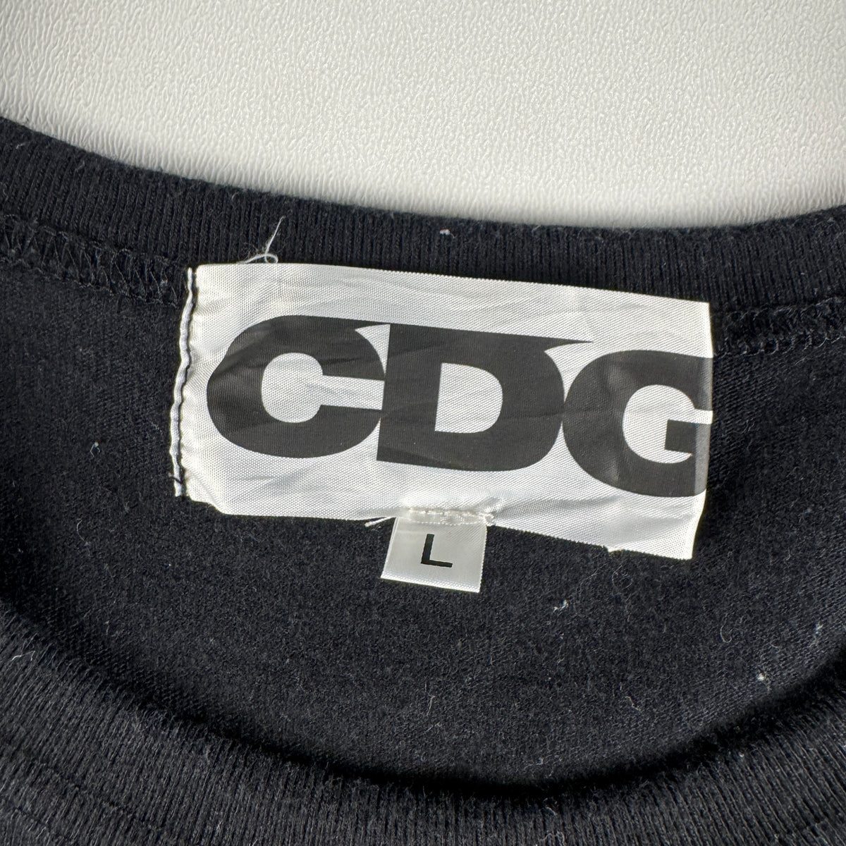 CDG Logo Black Tee (L)