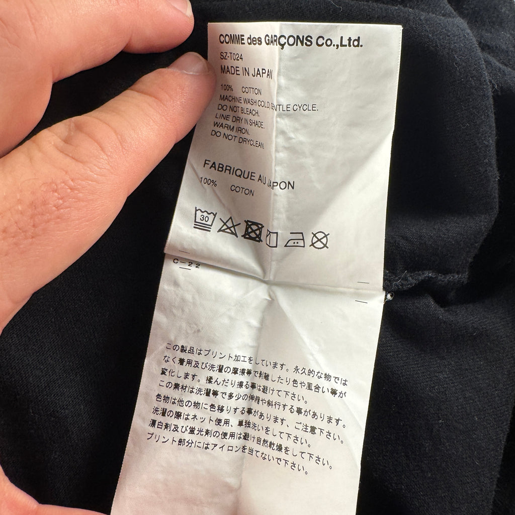 CDG Logo Black Tee (L)