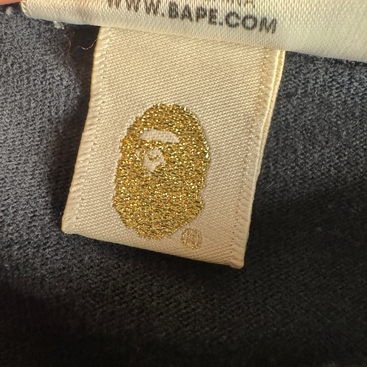 BAPE Blue Camo College Black Tee (M)