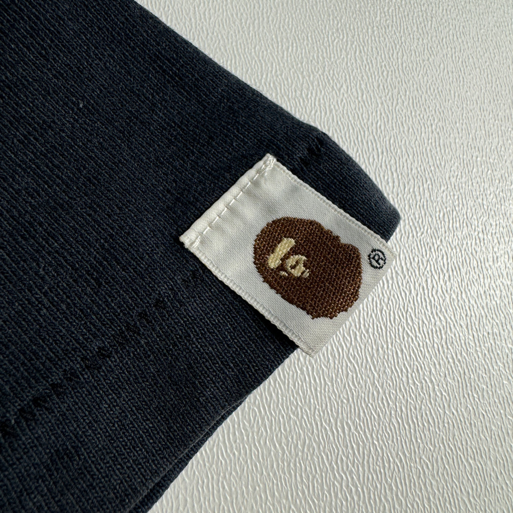 BAPE Blue Camo College Black Tee (M)