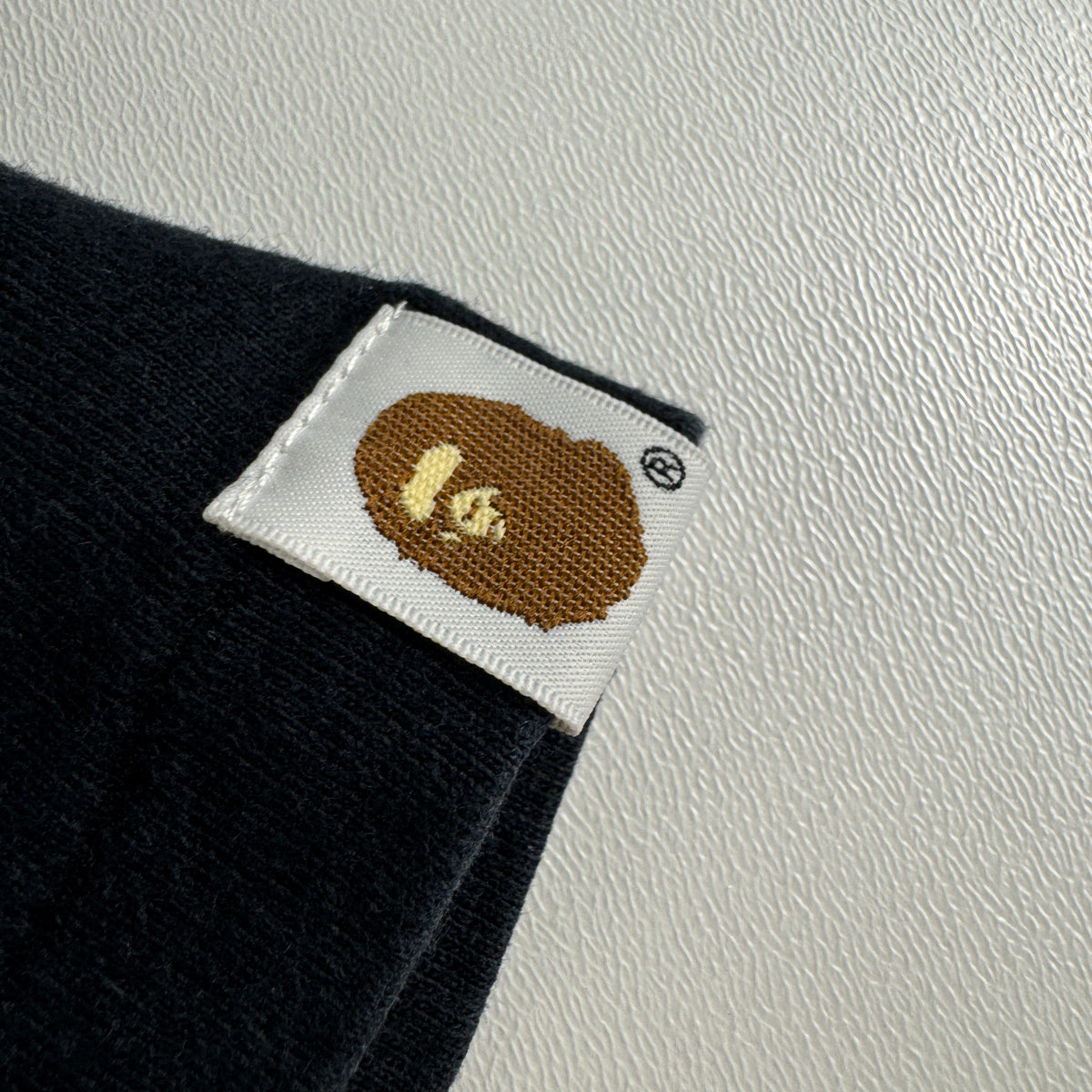 BAPE Tiger Fake Zip Black Tee (L)