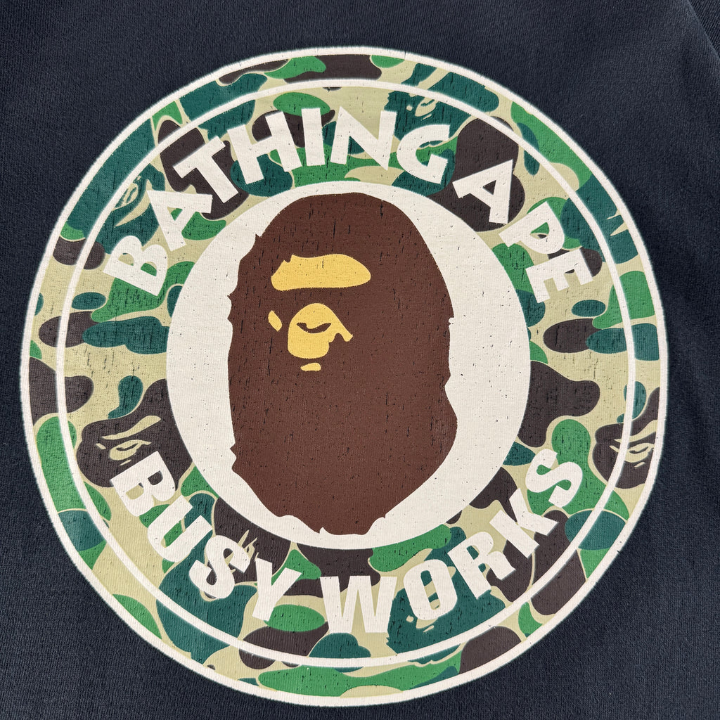 BAPE Camo Circle Logo Black Tee (XL)