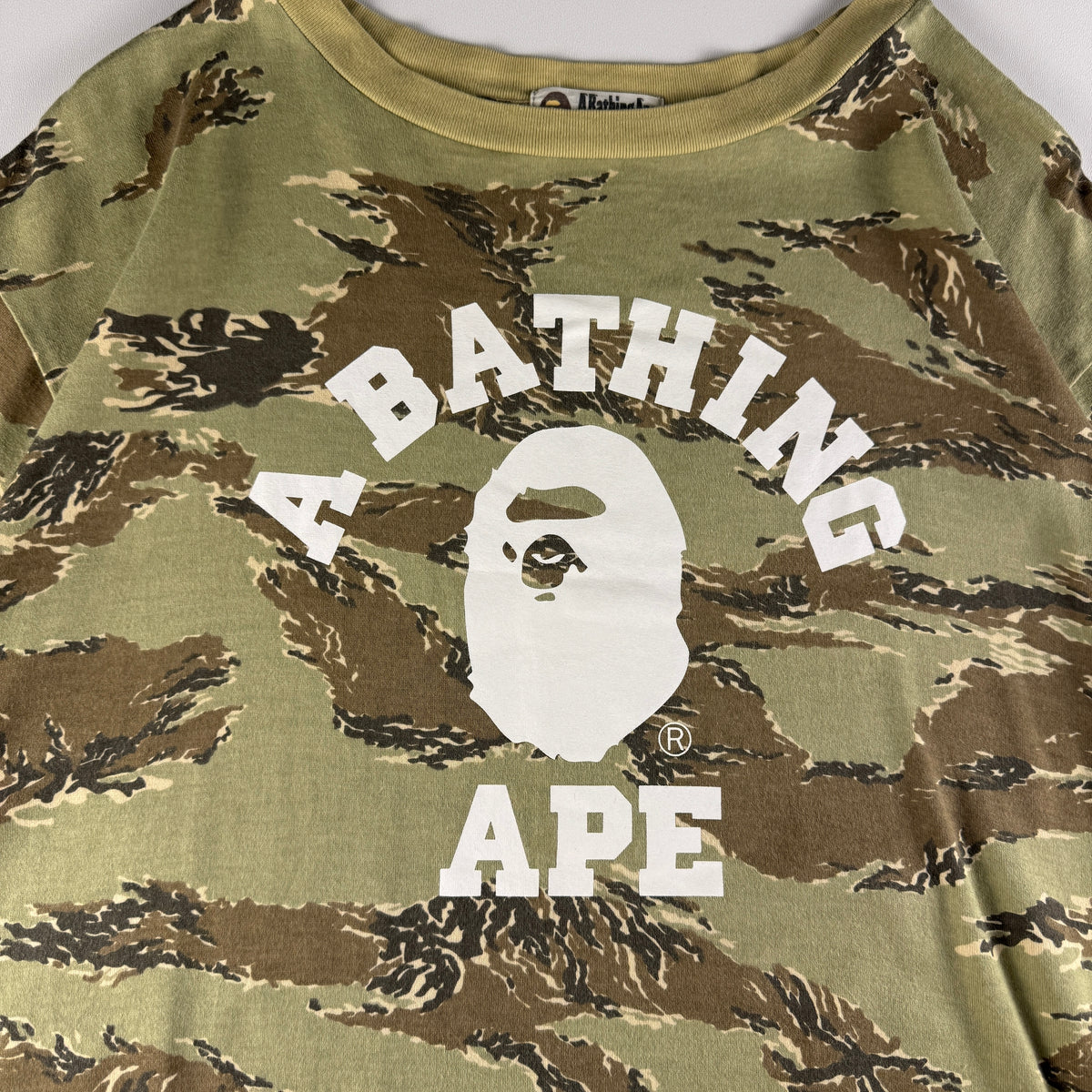BAPE College Camo Long Tee (S)