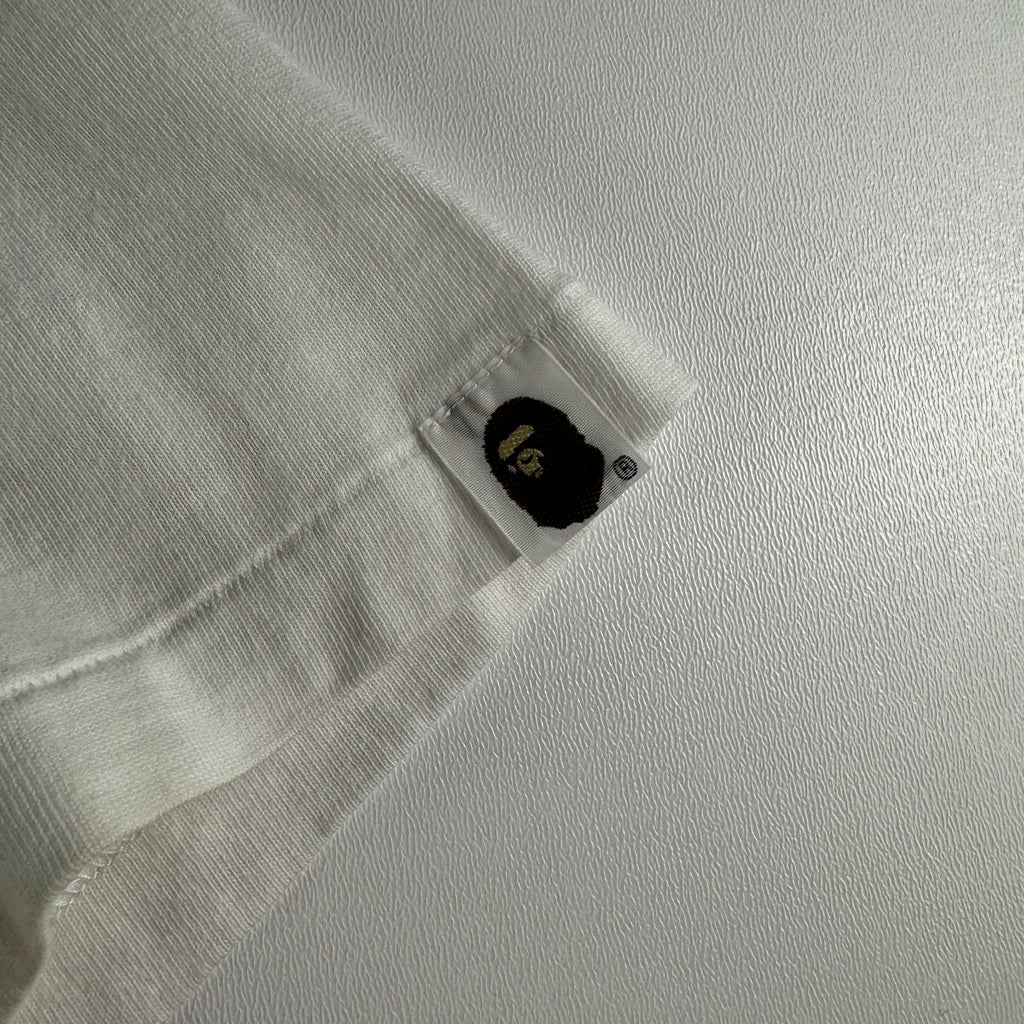 BAPE Cartoon Letters White Tee (M)