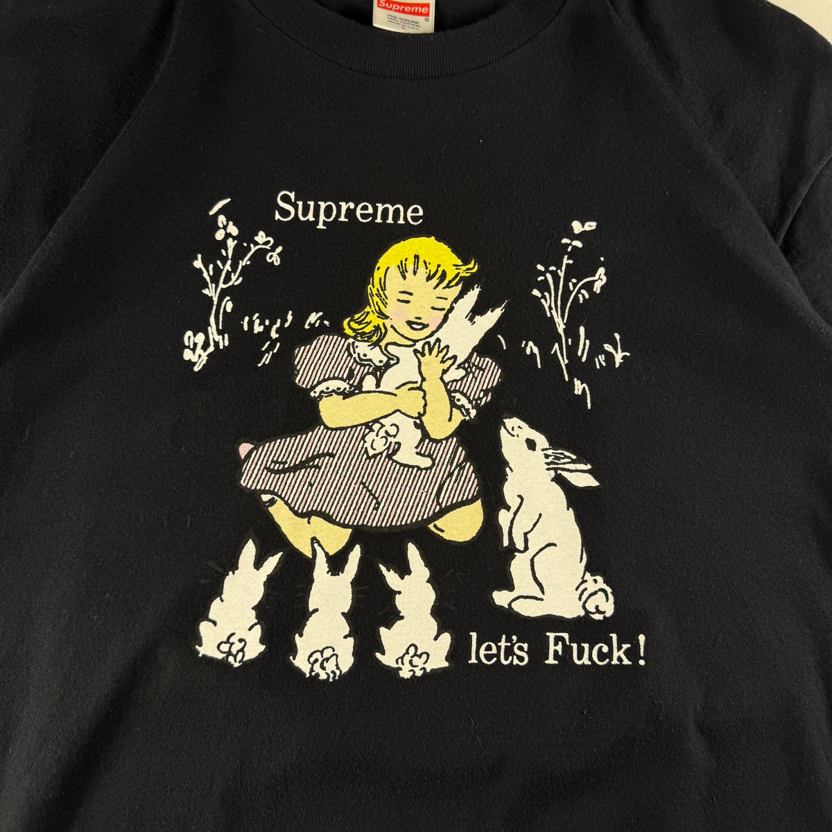 Supreme "Let's Fuck" Black Tee (L)