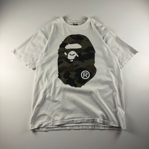 BAPE Big Head White Tee (L)