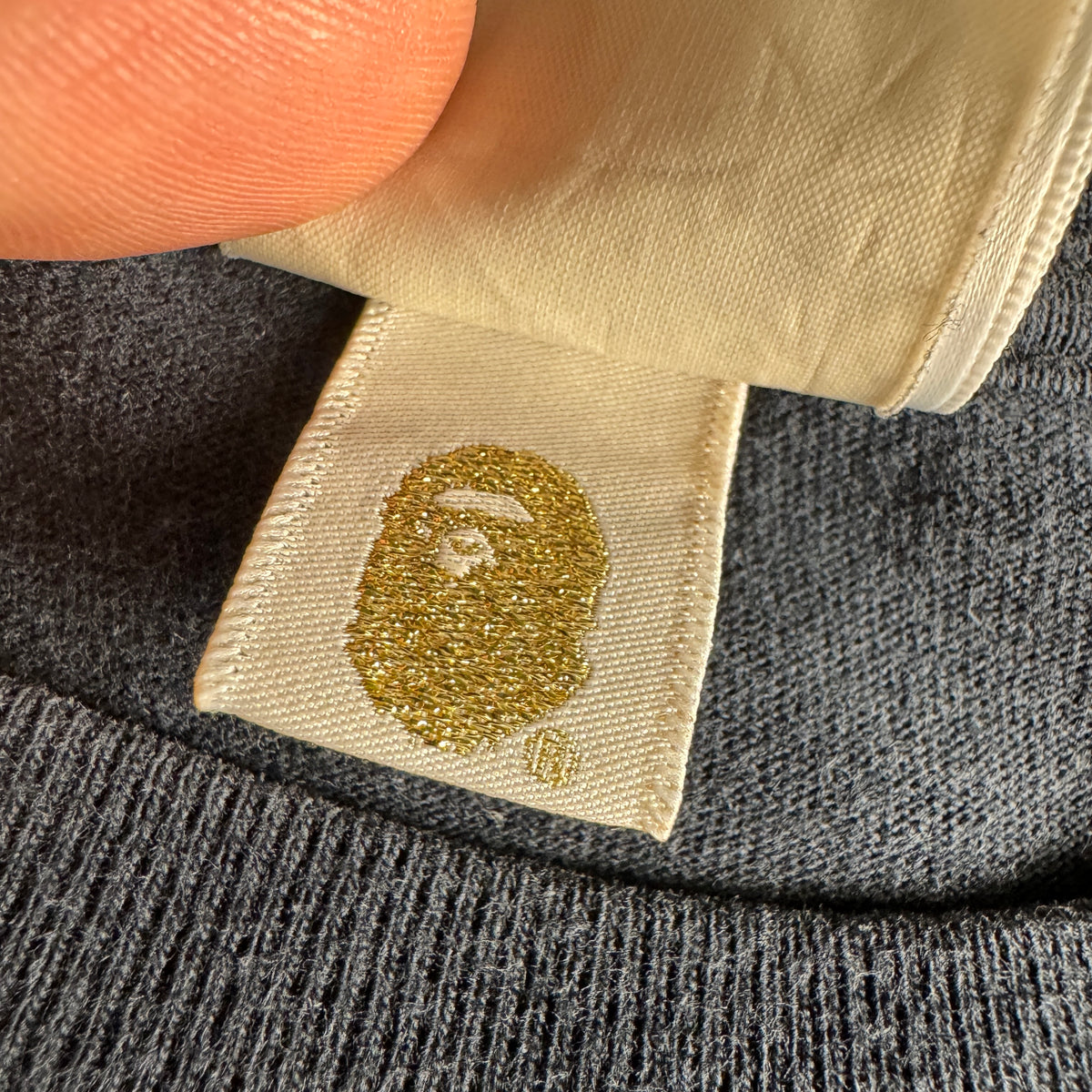 BAPE Camo College Black Tee (L)
