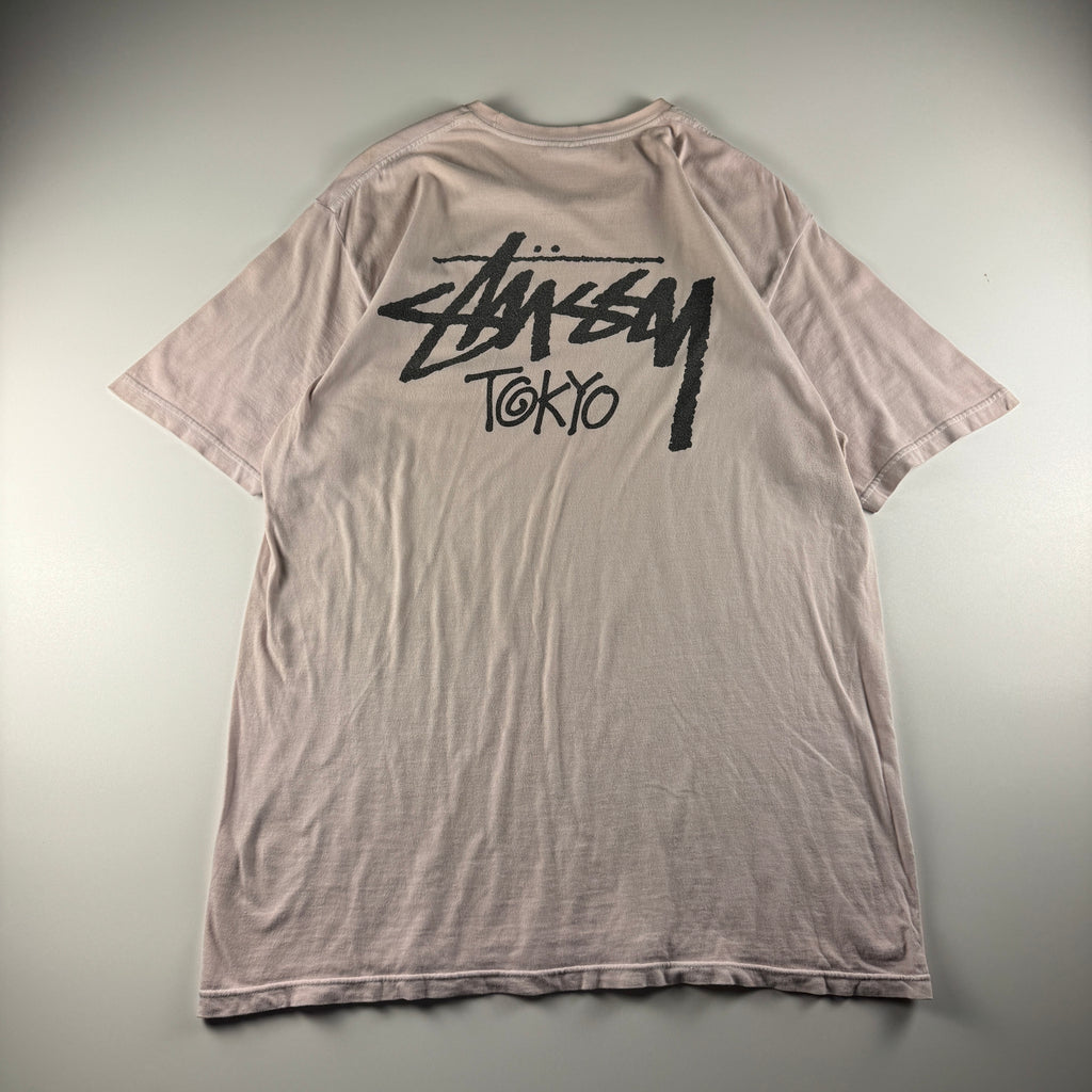 Stussy Tokyo Chapter Pink Tee (L)