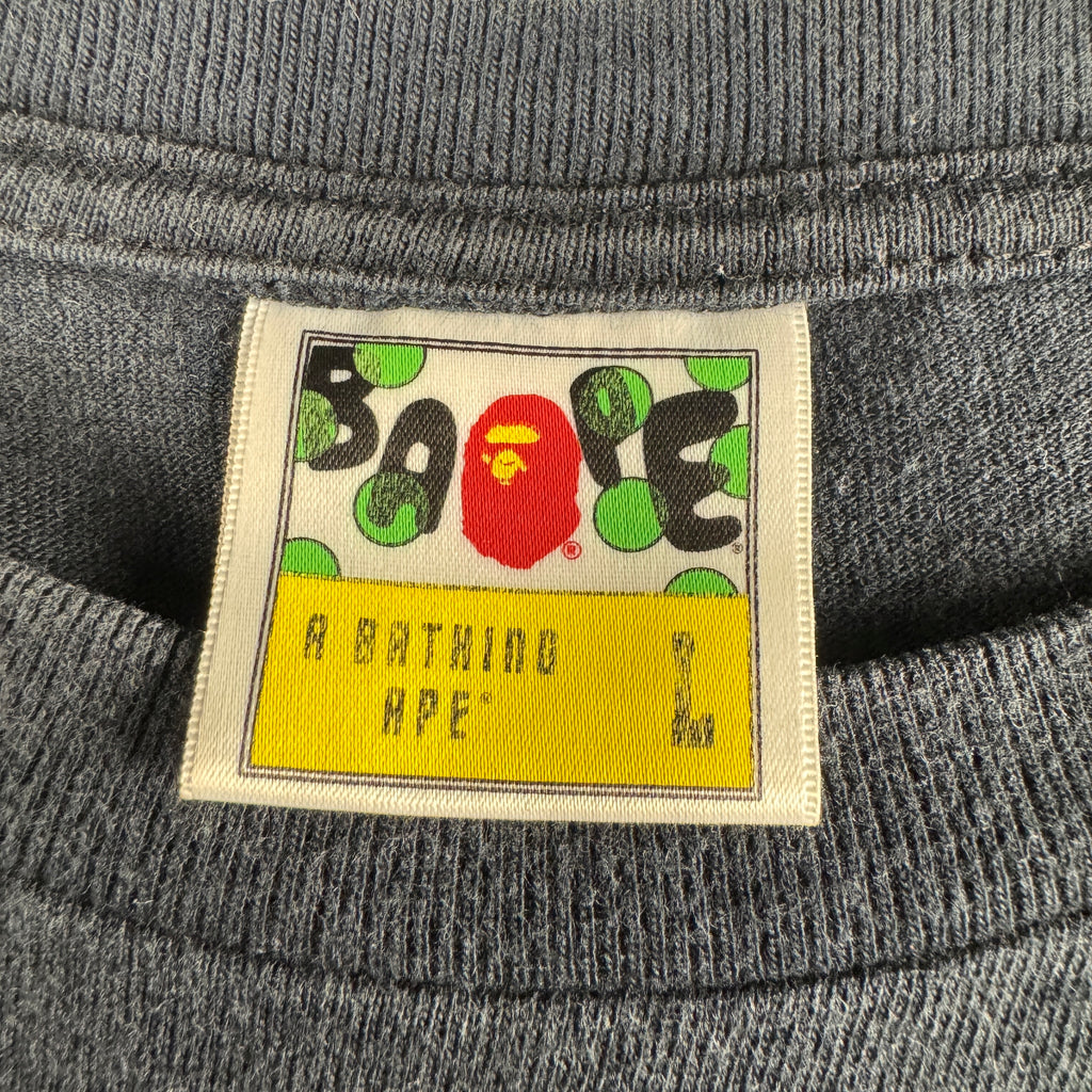 BAPE Camo Spellout Black Tee (L)