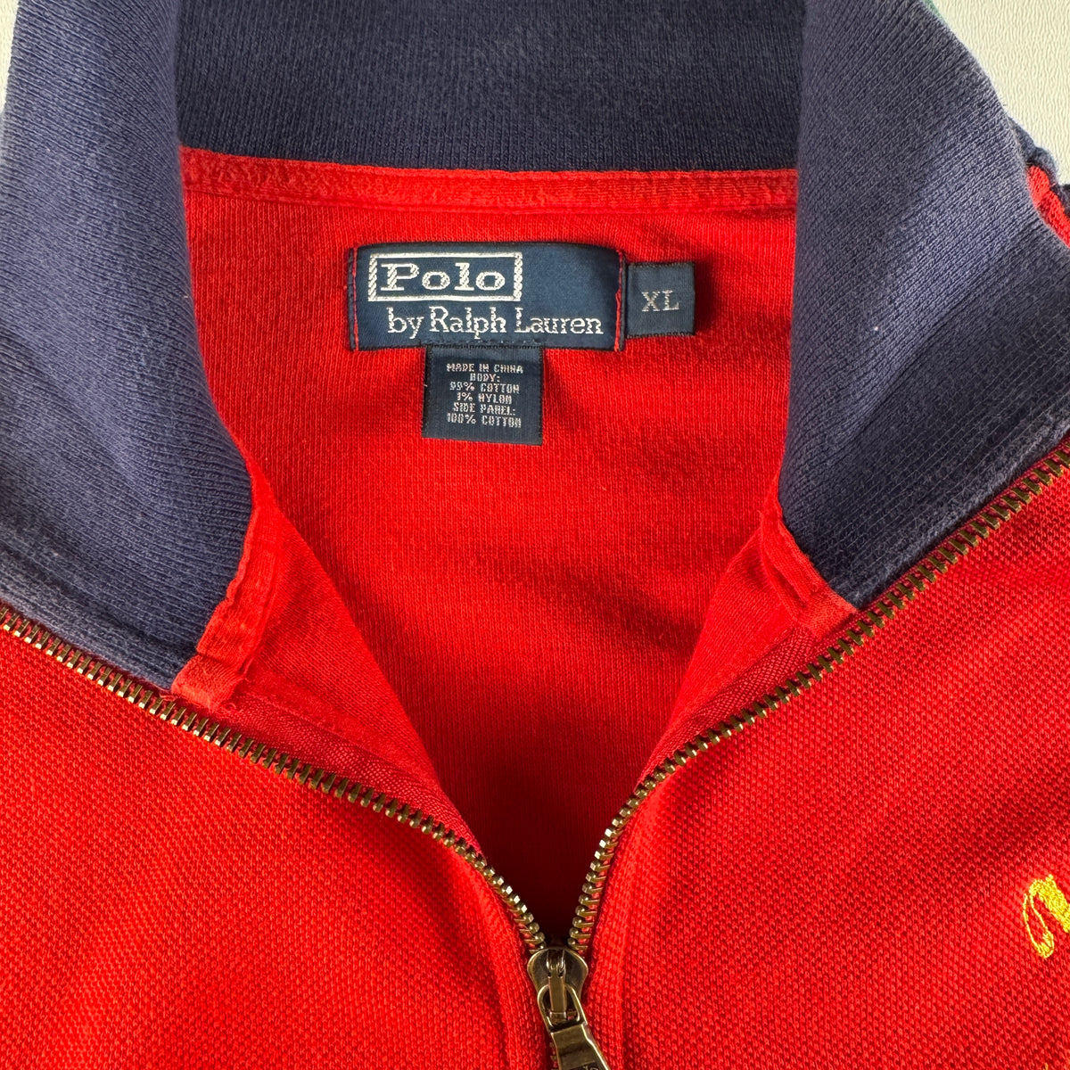 Polo Ralph Lauren Red Zip Jacket (XL)
