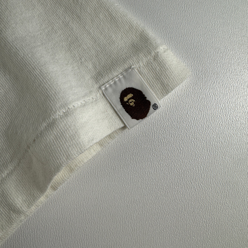 BAPE Ape Should Never Kill Ape White Tee (S)