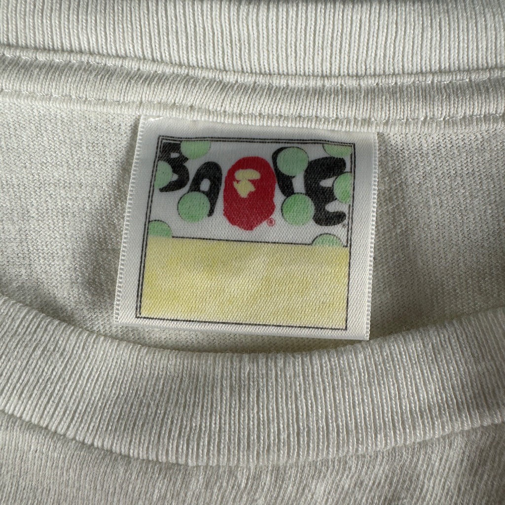 BAPE Ape Should Never Kill Ape White Tee (S)