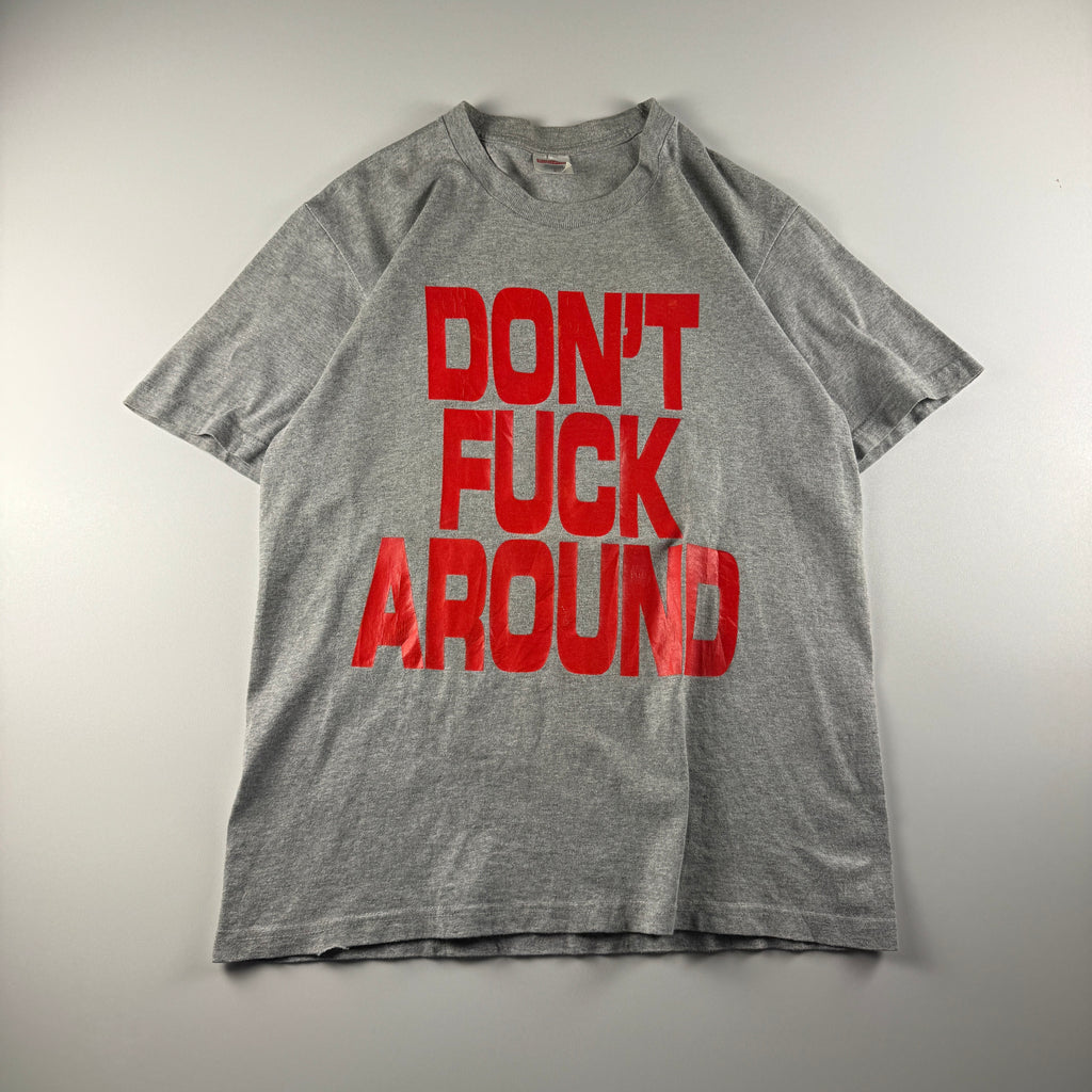 Supreme Don't Fuck Around Grey Tee (S)