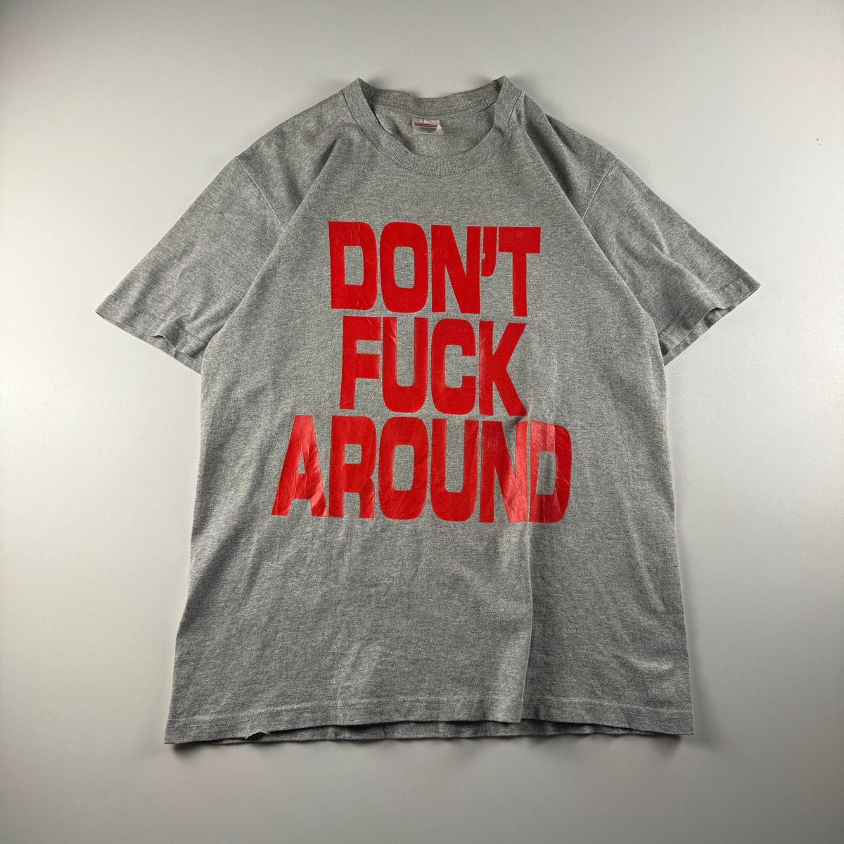 Supreme Don't Fuck Around Grey Tee (S)