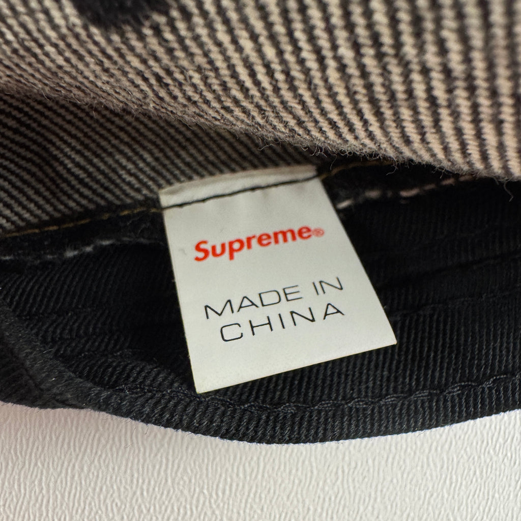 Supreme Embossed Denim Box Logo Grey Cap (OS)