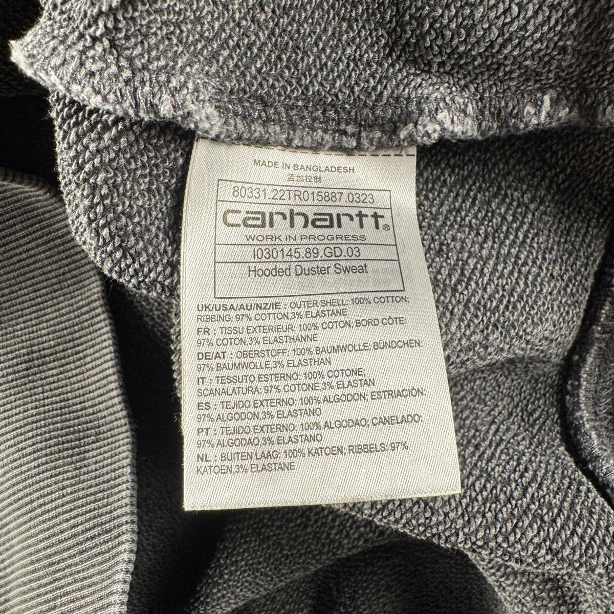 Carhartt Hooded Duster Hoodie (L)