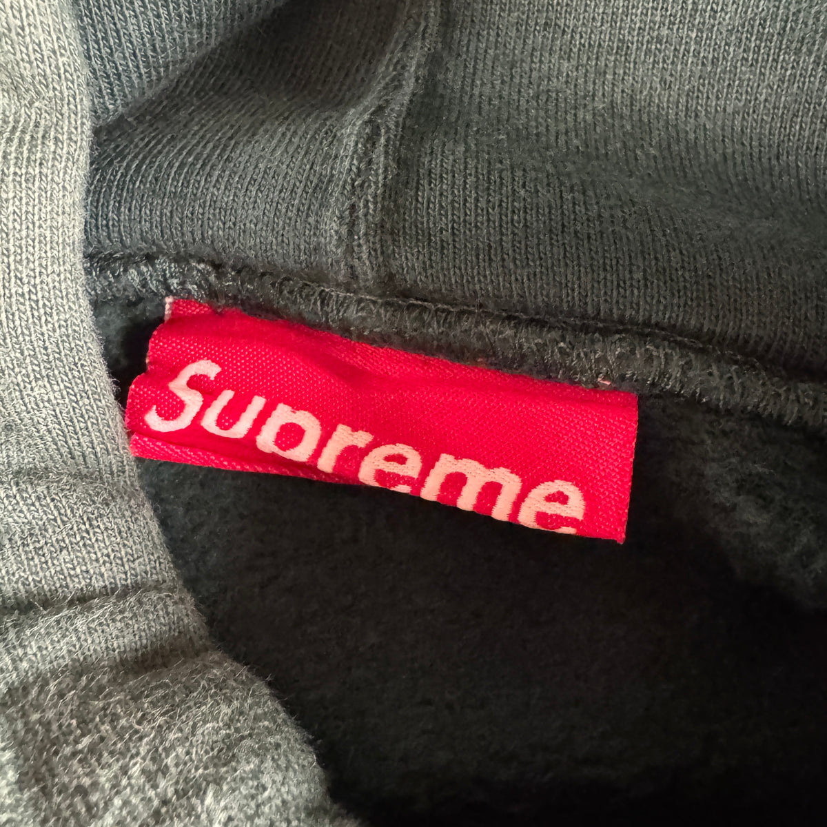 Supreme Text Stripe Green Hoodie (XL)