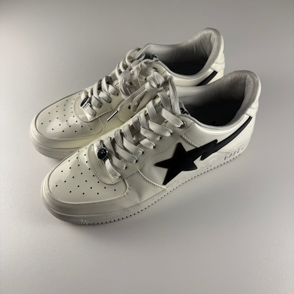 BAPE Bape Sta M2 Pattent Leather White (US 12 / EU46)