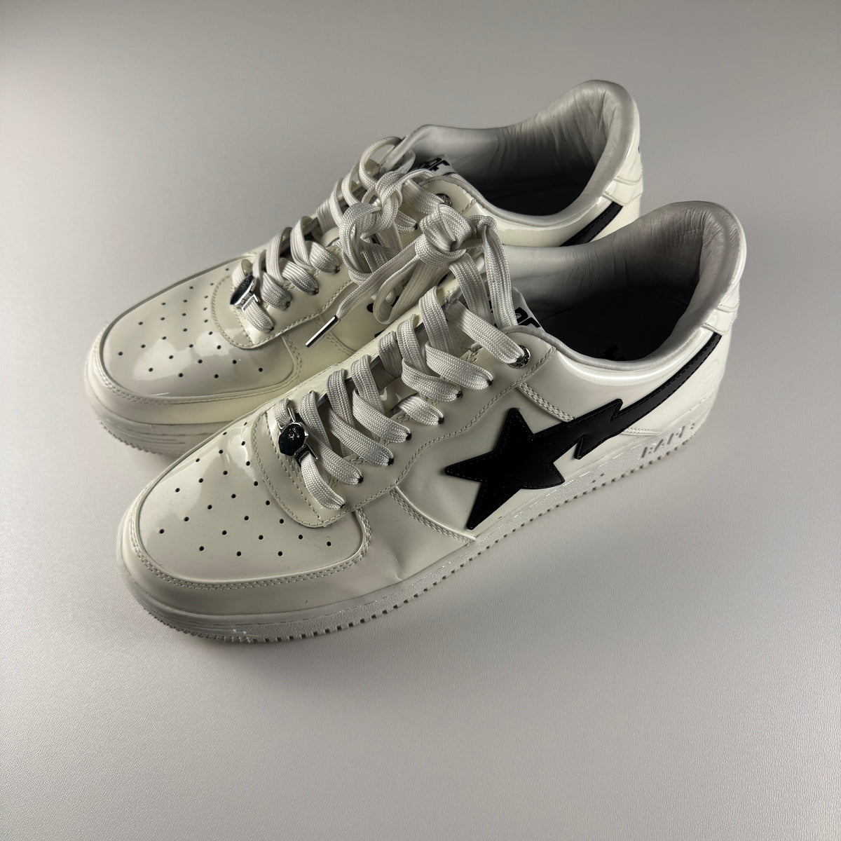 BAPE Bape Sta M2 Pattent Leather White (US 12 / EU46)