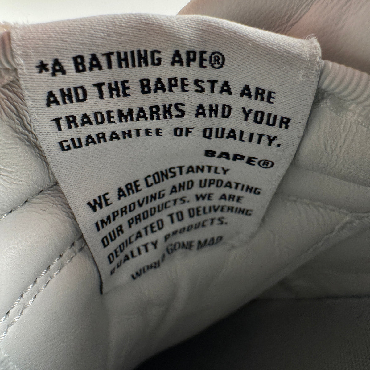 BAPE Bape Sta M2 Pattent Leather White (US 12 / EU46)
