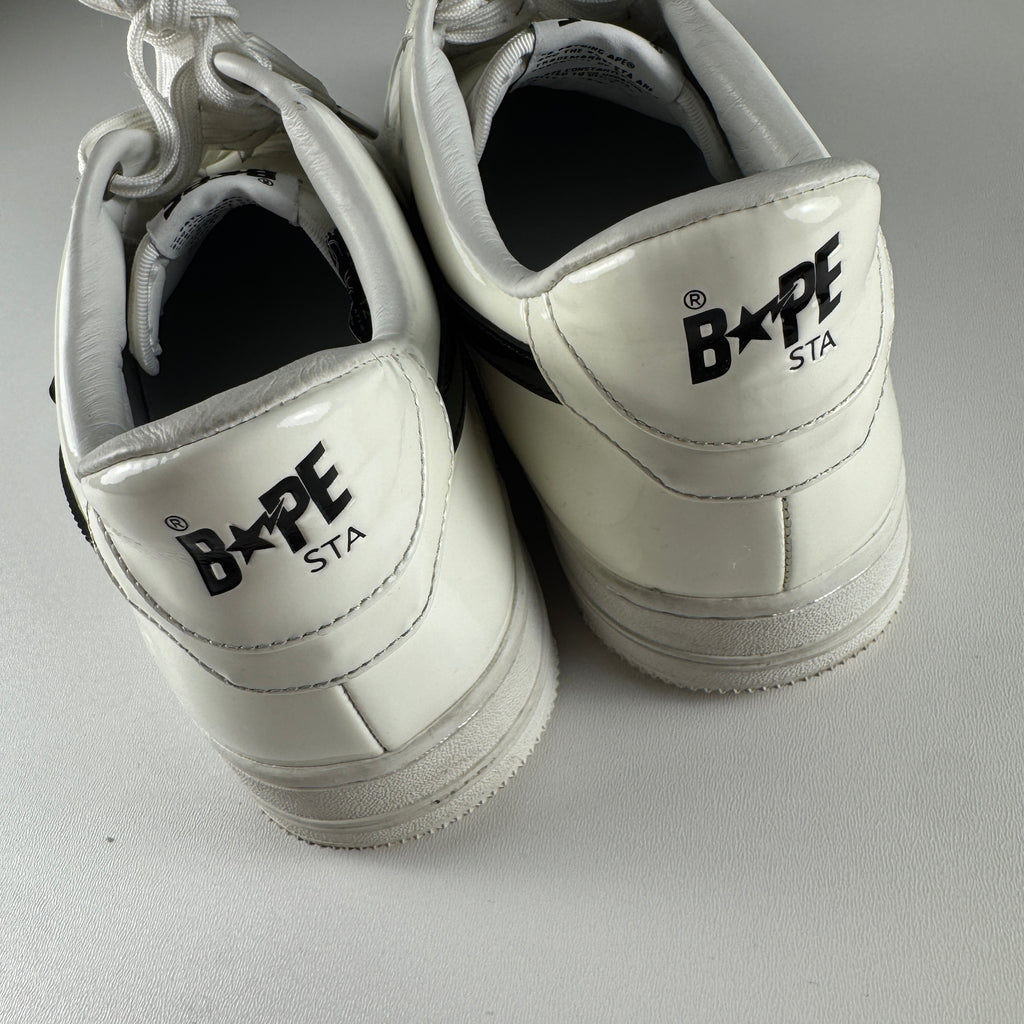 BAPE Bape Sta M2 Pattent Leather White (US 12 / EU46)
