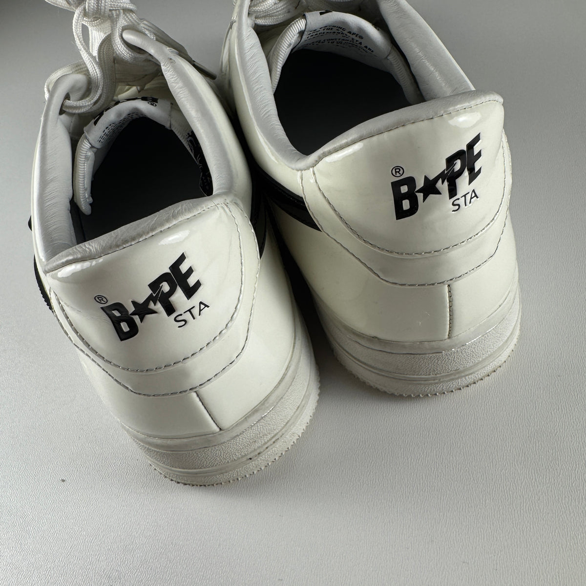 BAPE Bape Sta M2 Pattent Leather White (US 12 / EU46)