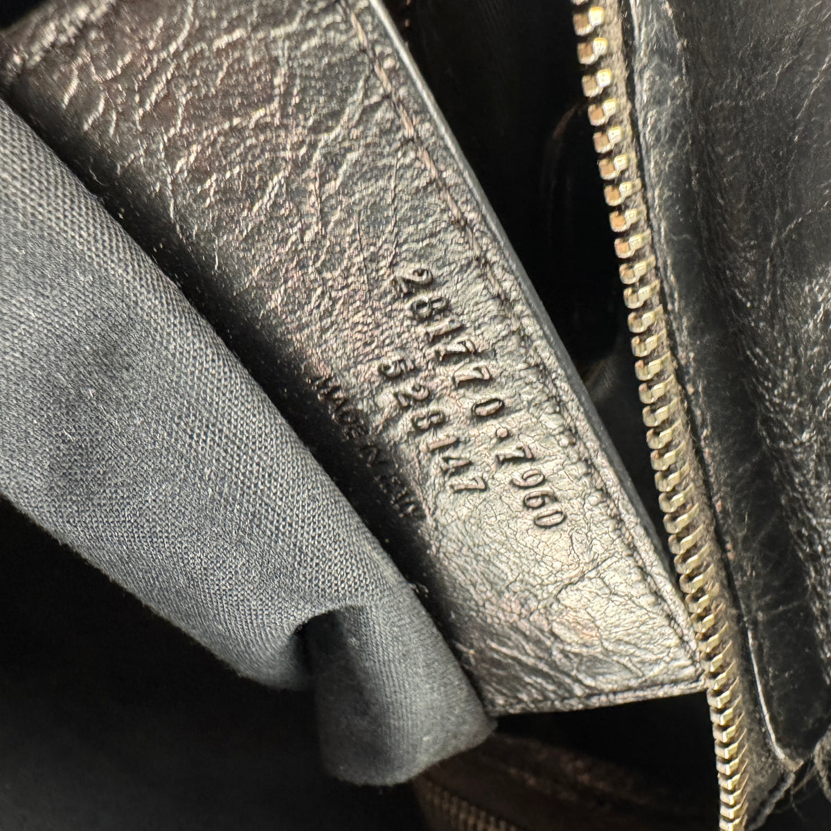 Balenciaga Black Gold Hardware City Bag