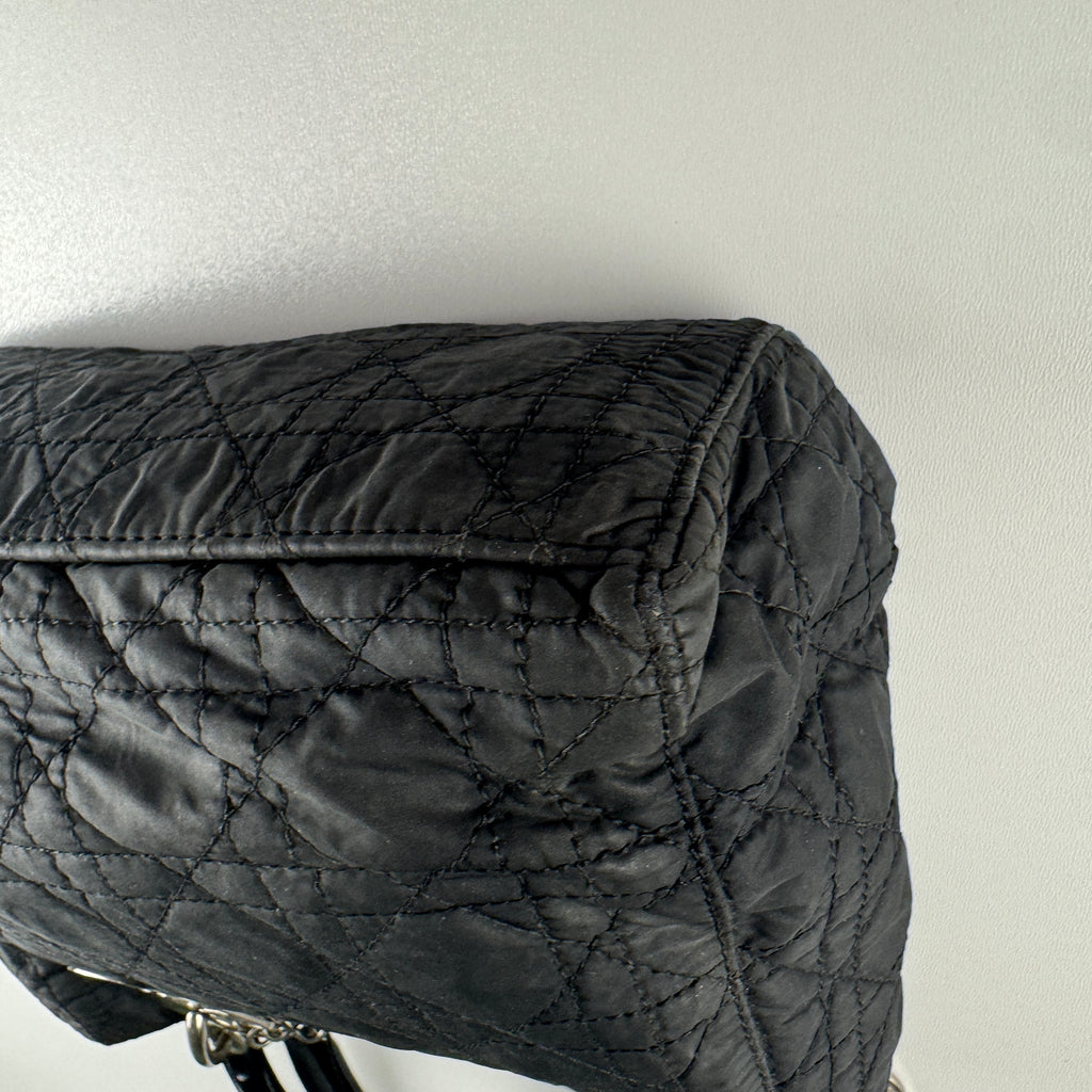 Lady Dior Medium Cannage Nylon Black