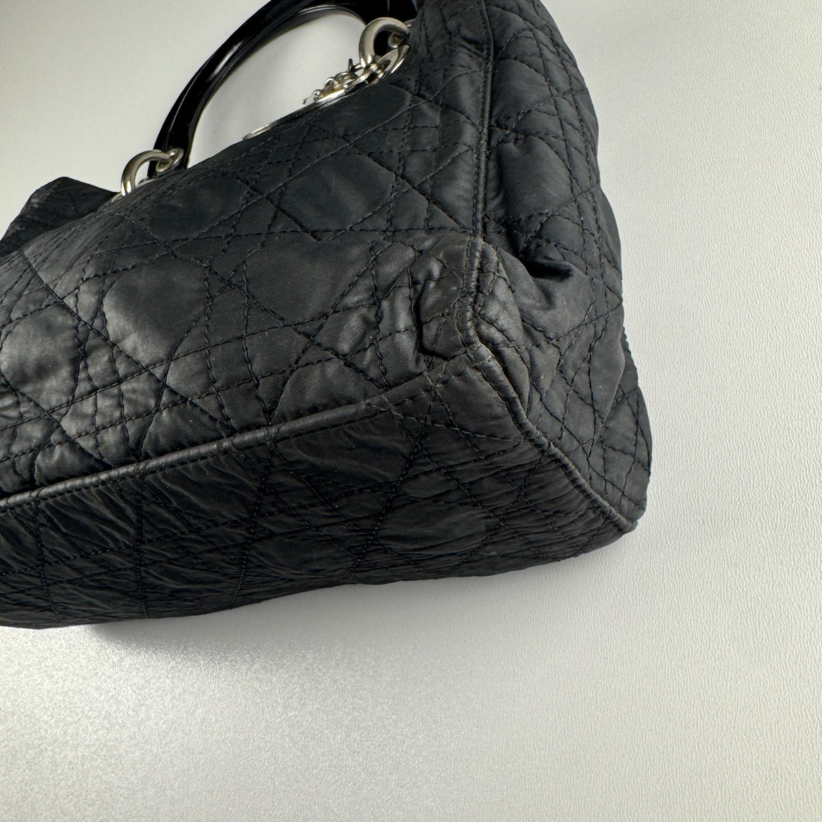 Lady Dior Medium Cannage Nylon Black