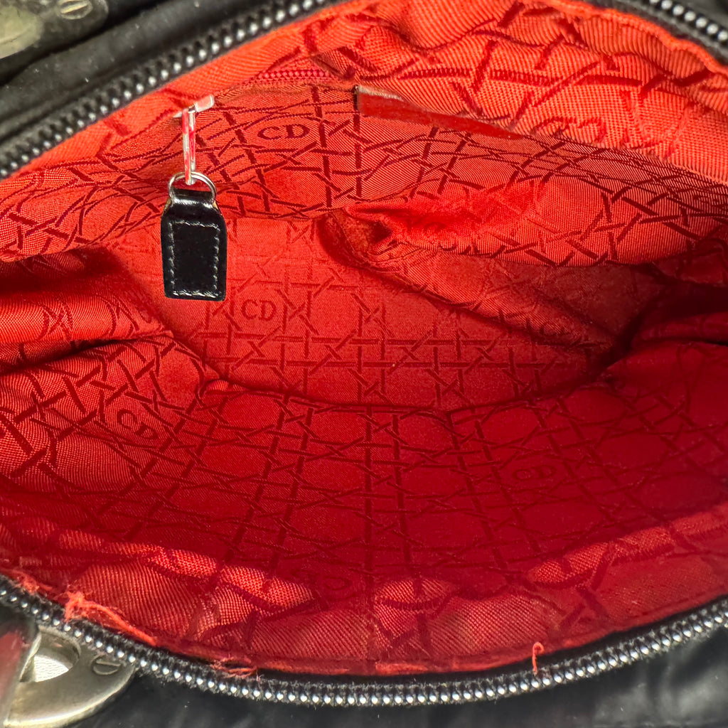 Lady Dior Medium Cannage Nylon Black