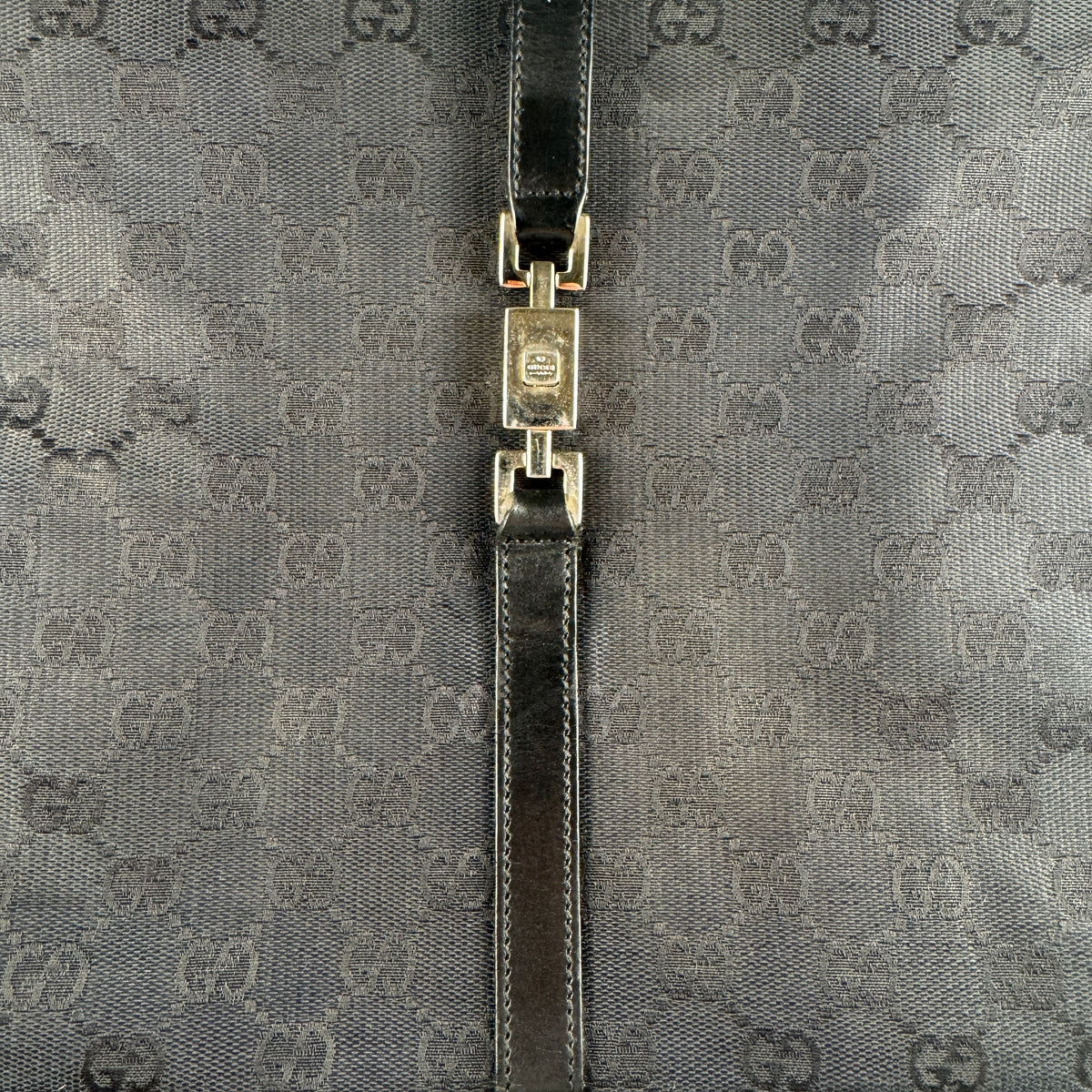 Gucci Jackie Tote Bag GG Canvas Black