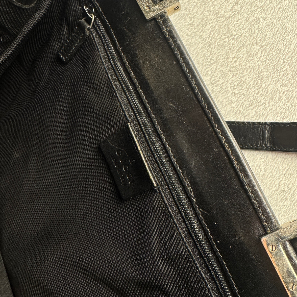 Gucci Jackie Tote Bag GG Canvas Black