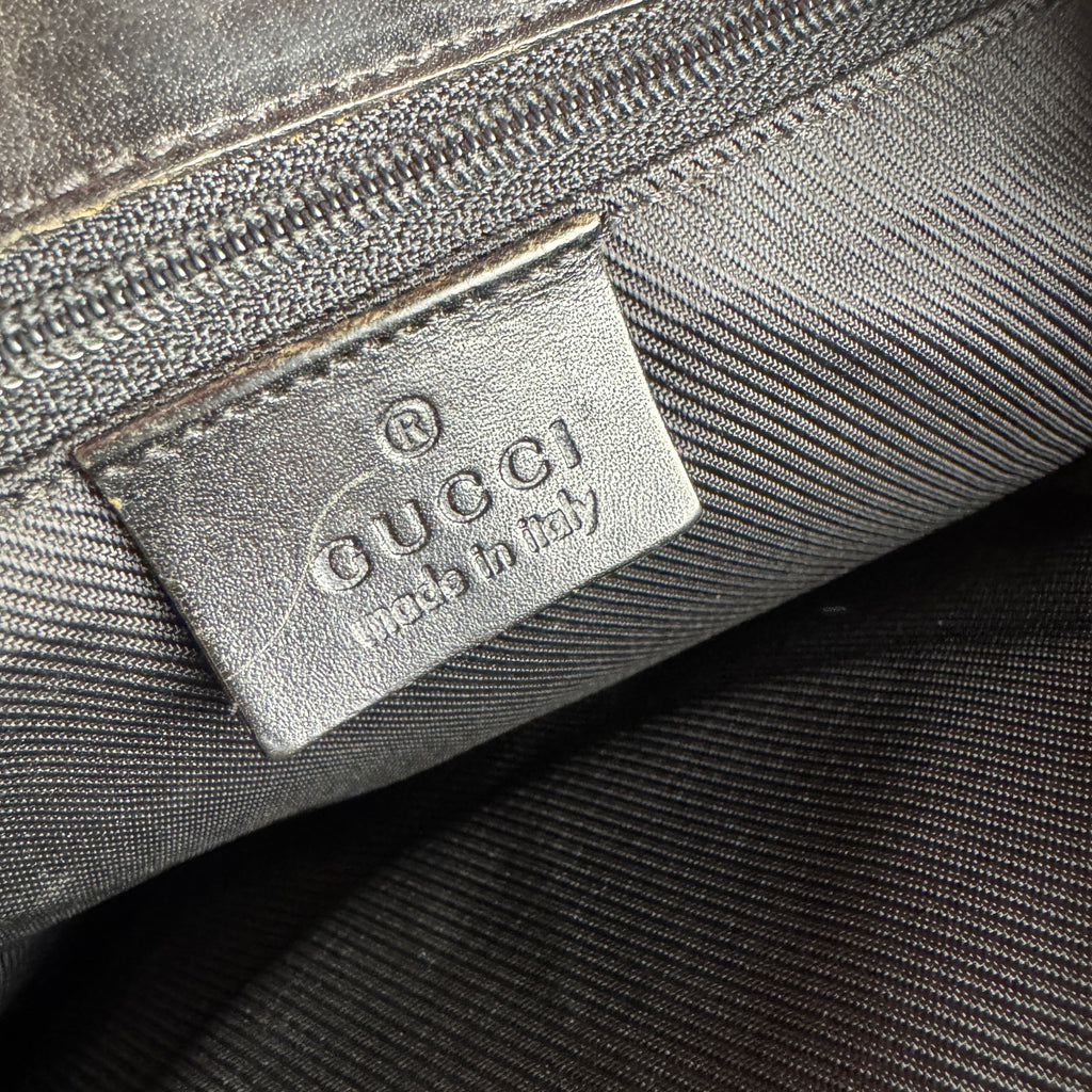 Gucci Jackie Tote Bag GG Canvas Black