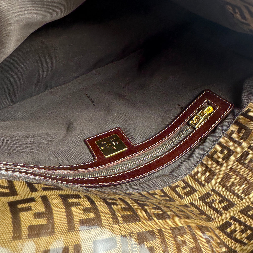 Fendi Vintage Zucchino Vinyl Mama Forever Baguette