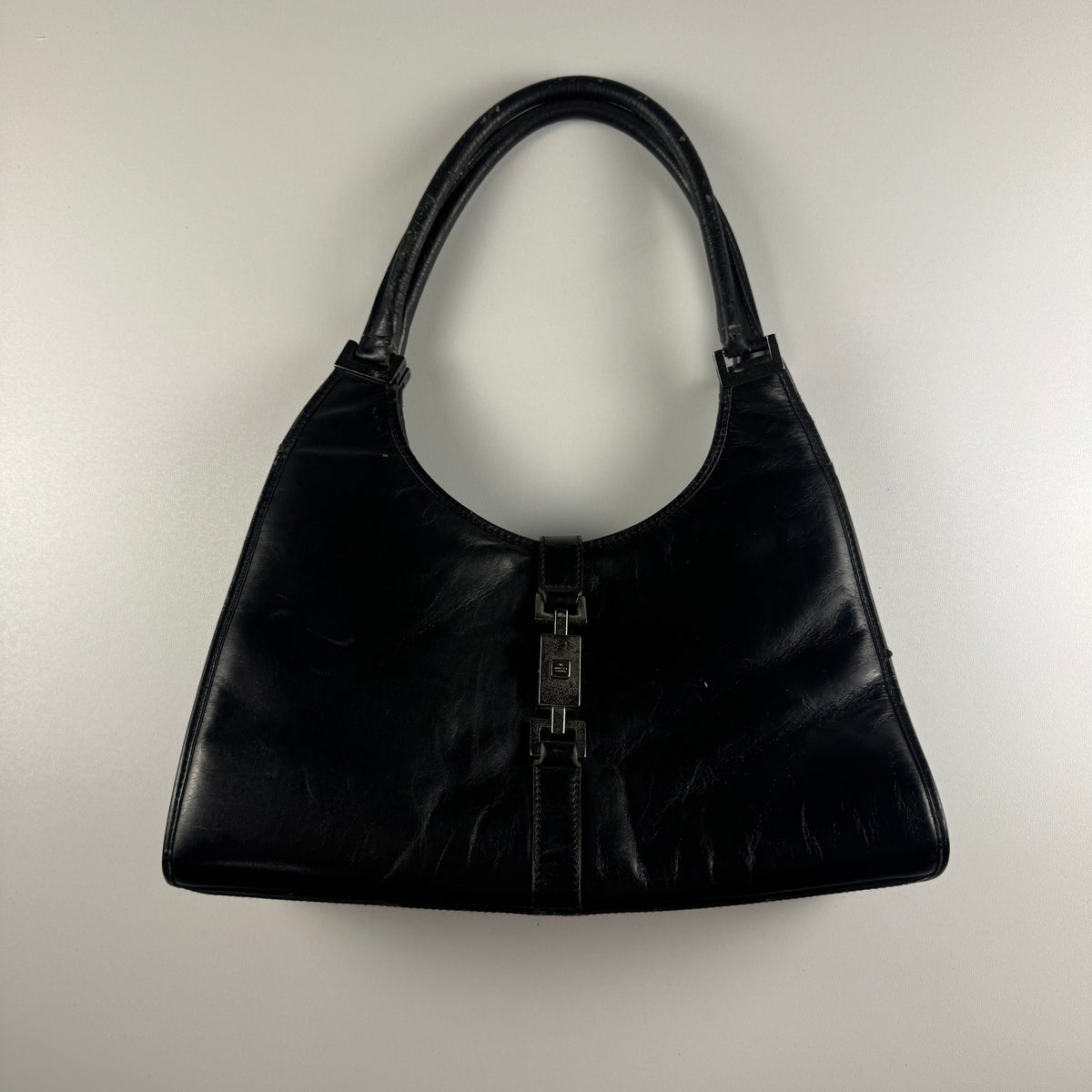 Gucci Jackie Shoulder Bag Black Leather