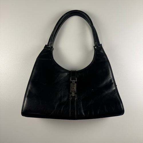 Gucci Jackie Shoulder Bag Black Leather