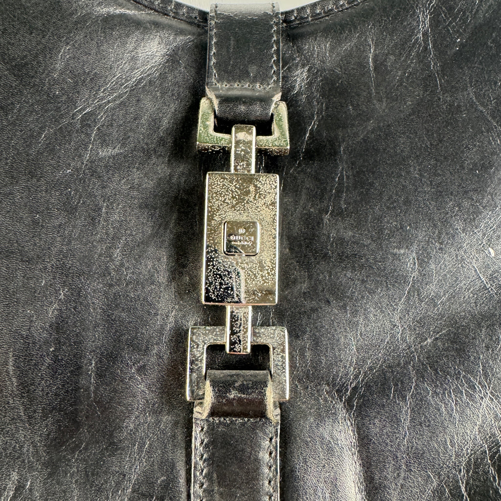 Gucci Jackie Shoulder Bag Black Leather