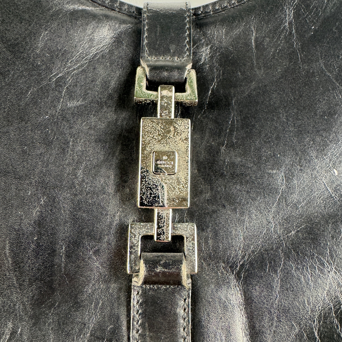 Gucci Jackie Shoulder Bag Black Leather