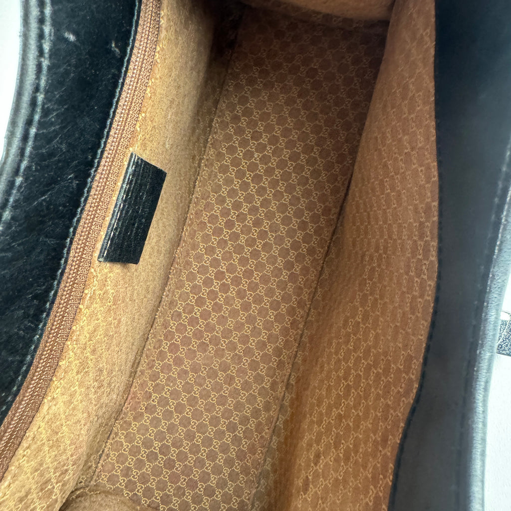 Gucci Jackie Shoulder Bag Black Leather