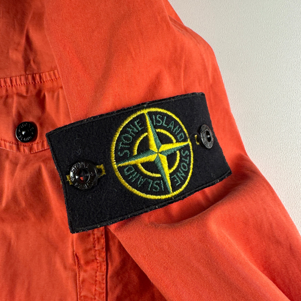 Stone Island Harringbone Red Twill Overshirt (M)
