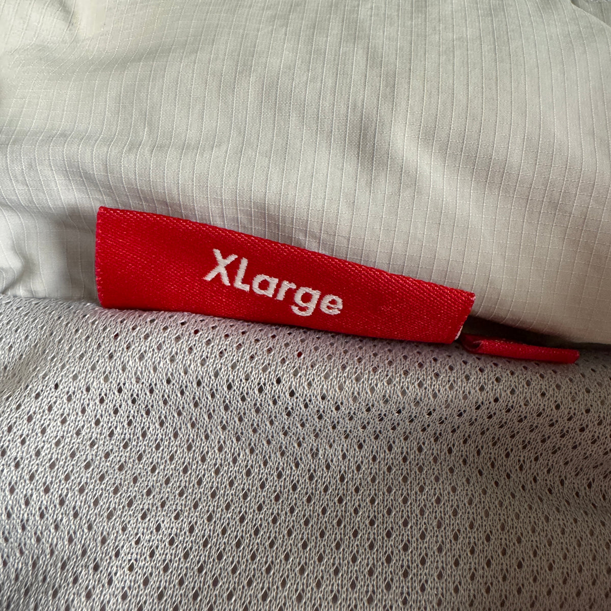 Supreme Logo Piping Hooded Grey Track Jacket (XL)