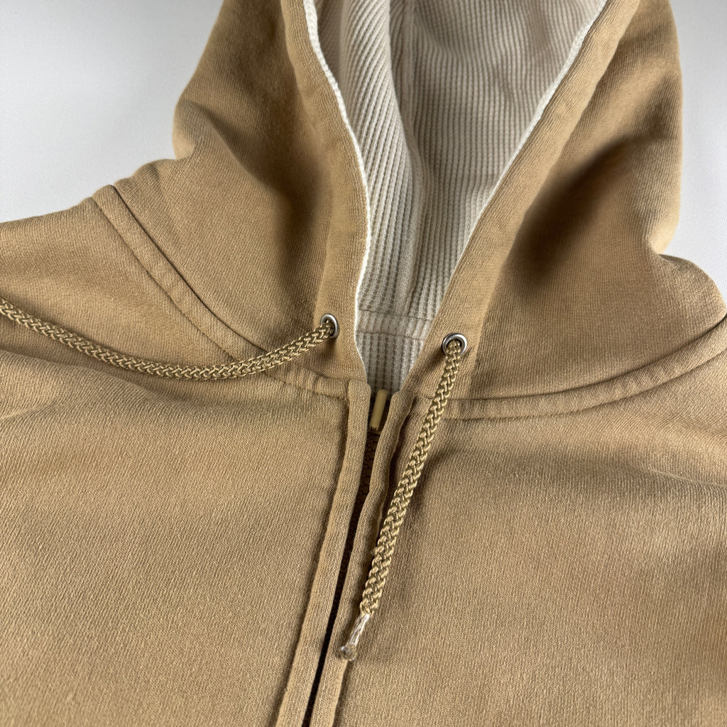 Supreme Reversible Work Zip Up Beige Hoodie (M)