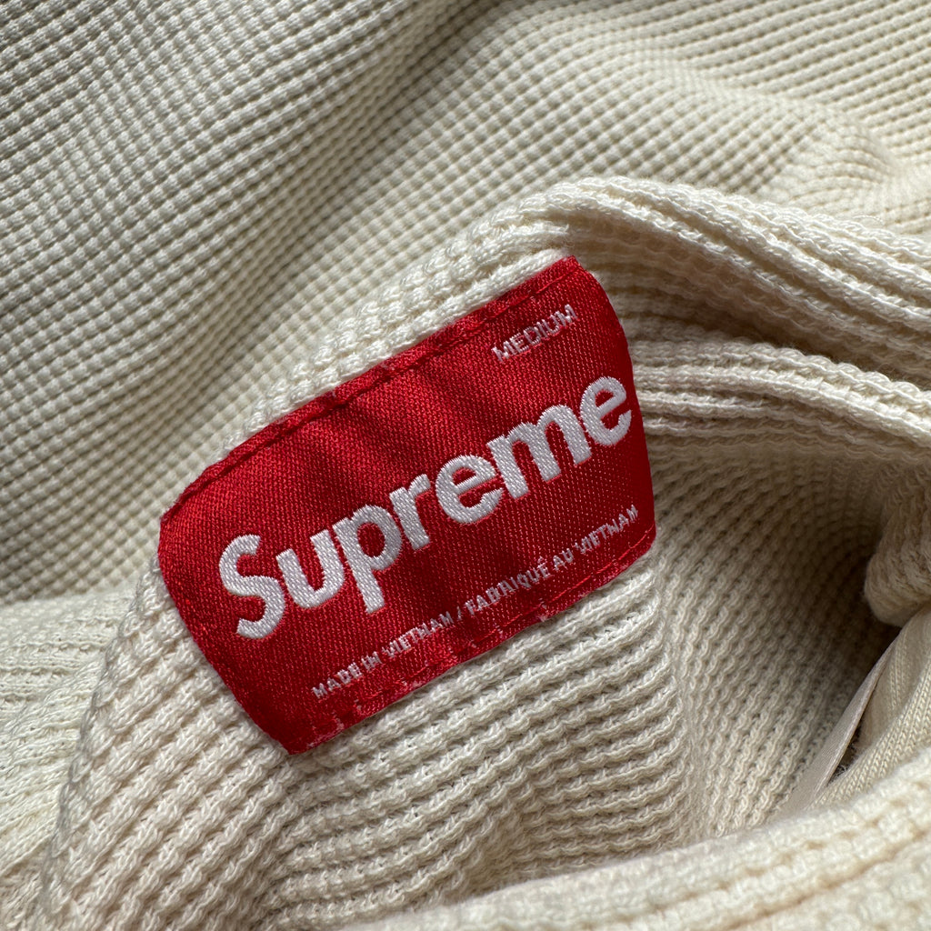 Supreme Reversible Work Zip Up Beige Hoodie (M)