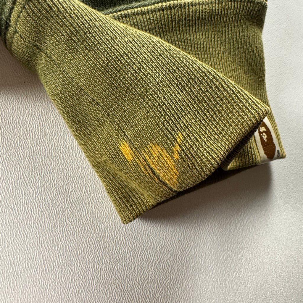 BAPE Green Camo Shark Hoodie (L)