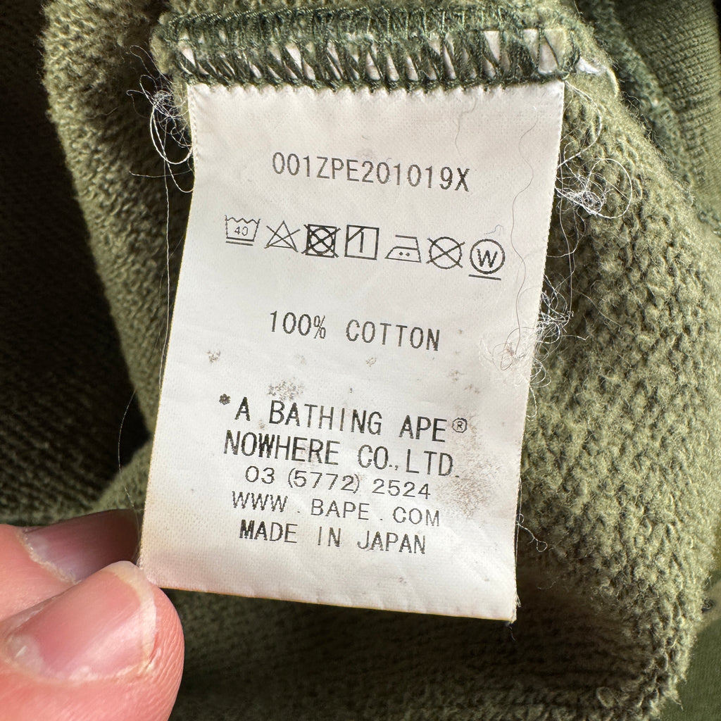 BAPE Green Camo Shark Hoodie (L)