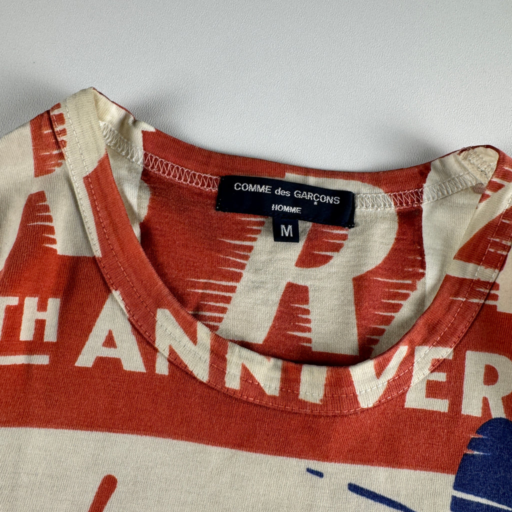 Comme des Garçons Homme All Over Print 2003 White Tee (M)