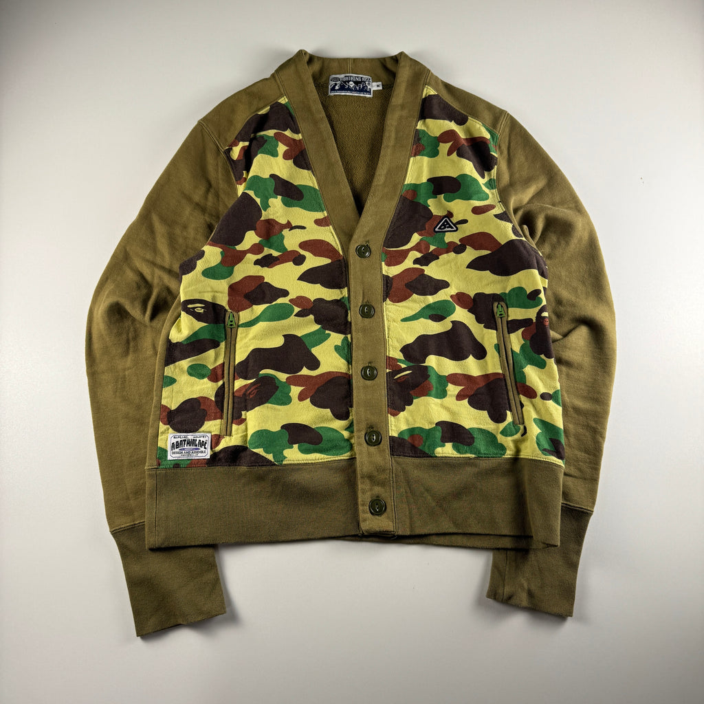 BAPE Archive Camo Green Cardigan (M)