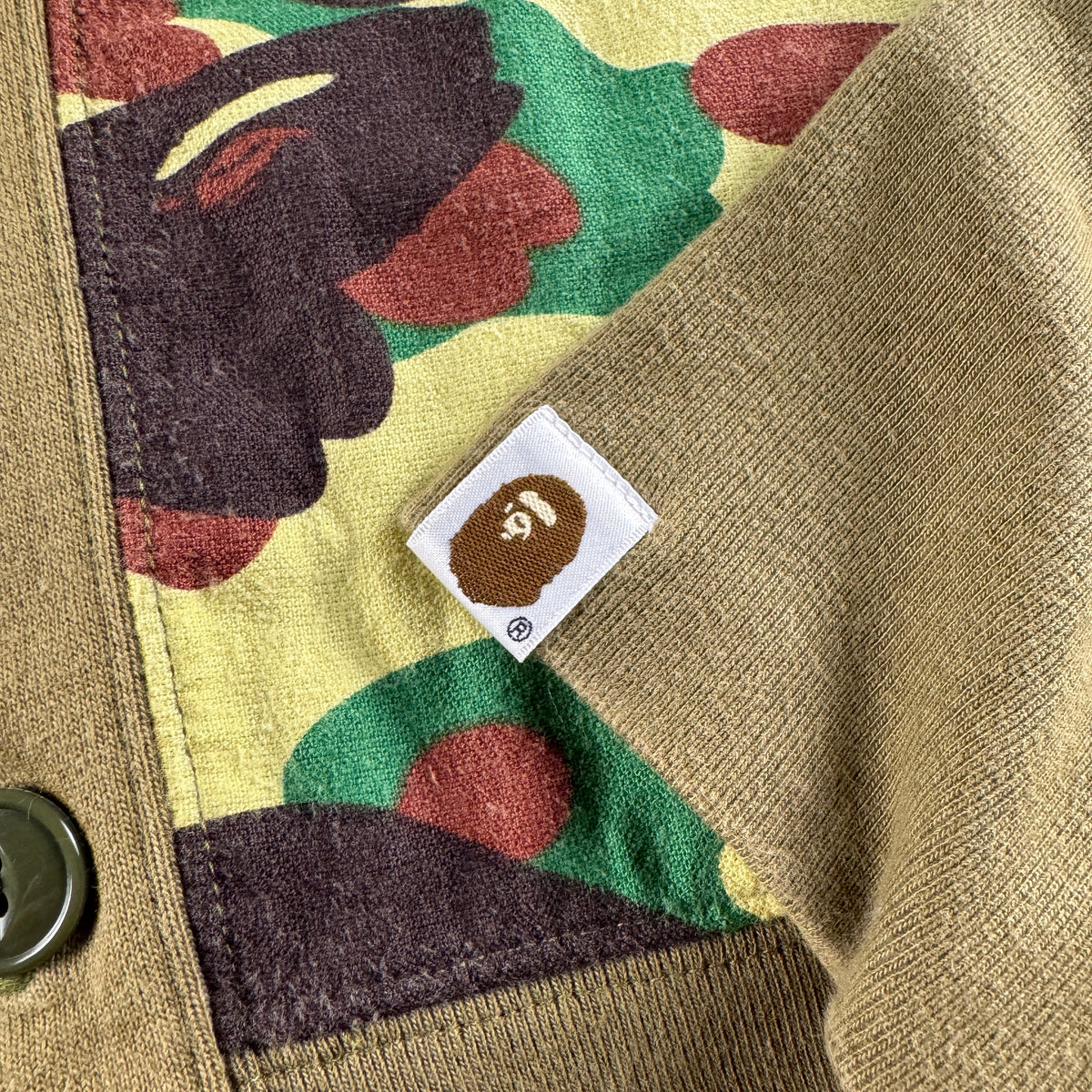 BAPE Archive Camo Green Cardigan (M)