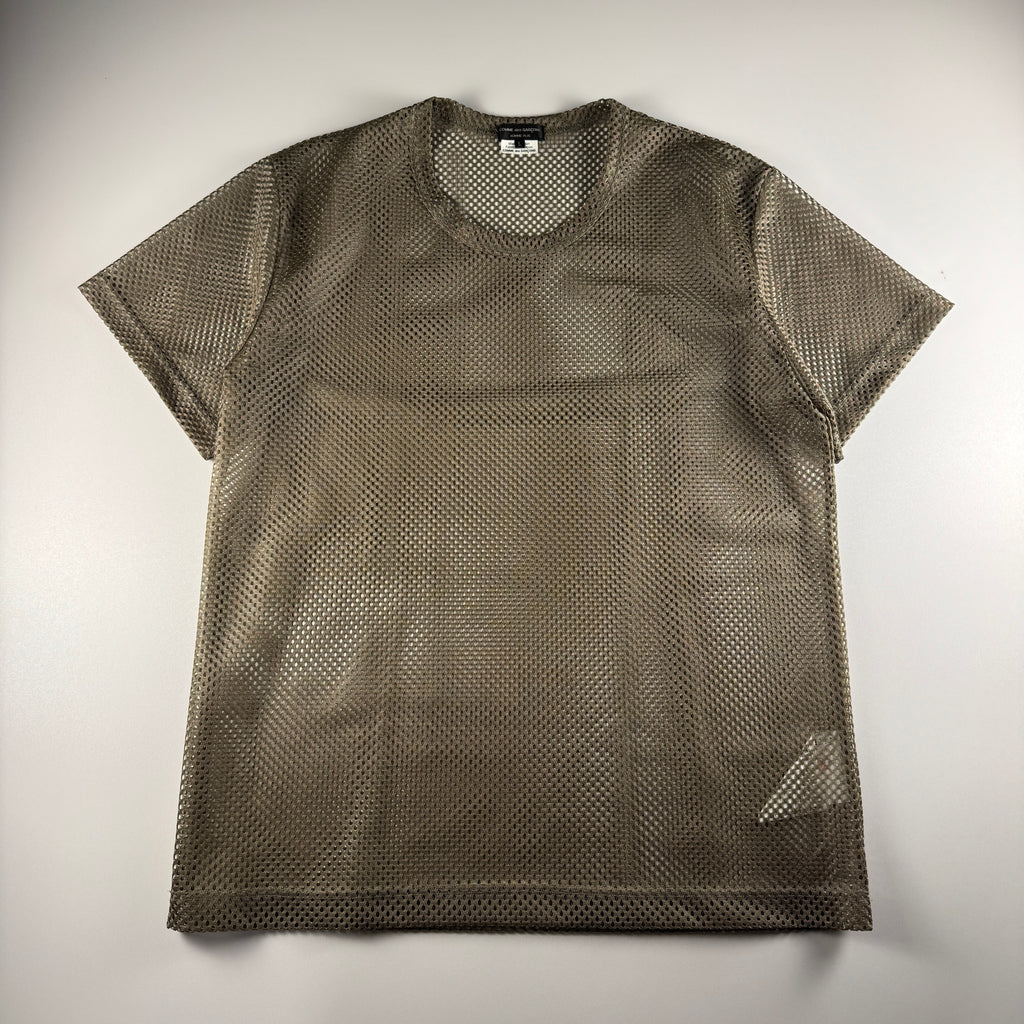 Comme des Garçons Homme Plus Olive Mesh Tee (L)